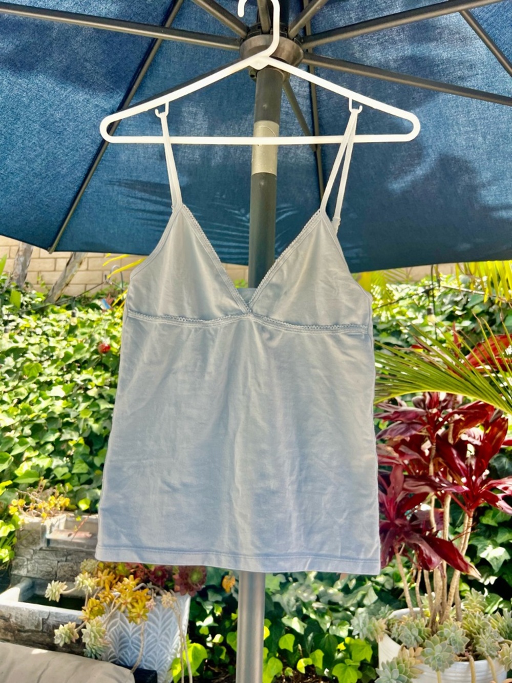 Brandy Melville Tank Baby Blue Spaghetti Strap Cami Top XS/S